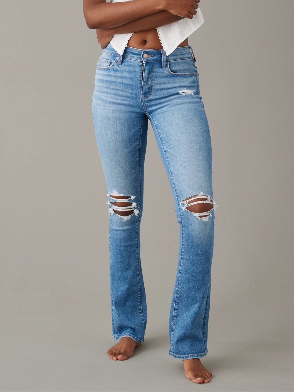 American Eagle Hi-Rise Skinny Kick Jeans